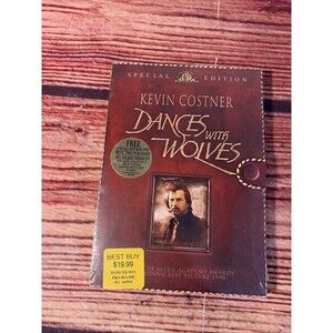 Dances with Wolves (DVD, 2003, Special Edition) Extended Version - New